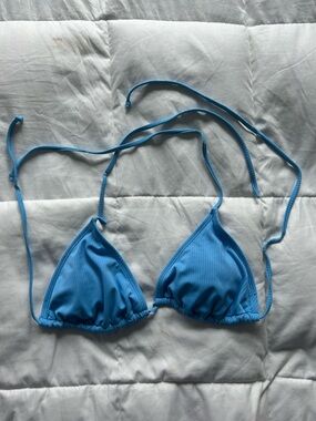 Wild Fable Light Blue Triangle Bikini Top Women’s 36DD